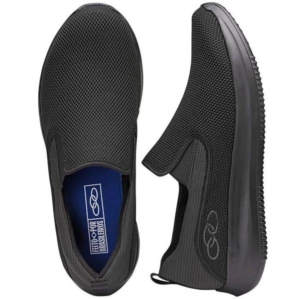 Imagem de Tênis Olympikus Esportivo Slip On Wellness 2 Masculino Preto