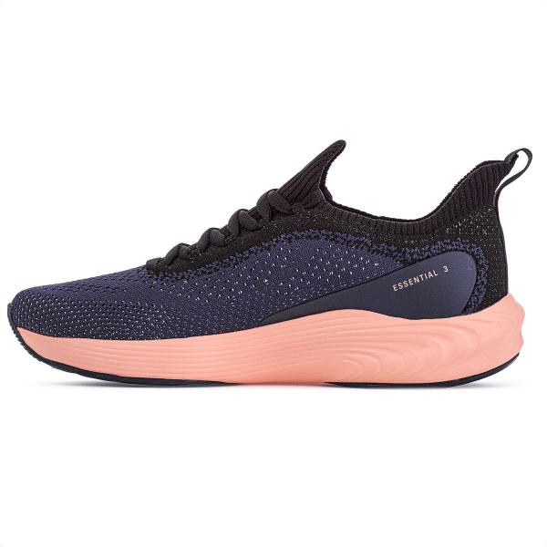 Imagem de Tenis Olympikus Essential 3 Azul Marinho e Preto - Feminino