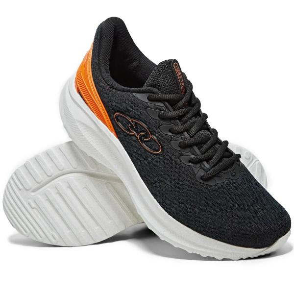 Tênis Olympikus Triunfo 3 Masculino - Preto e Laranja Imagem de Tênis Olympikus Triunfo 3 Masculino - Preto e Laranja