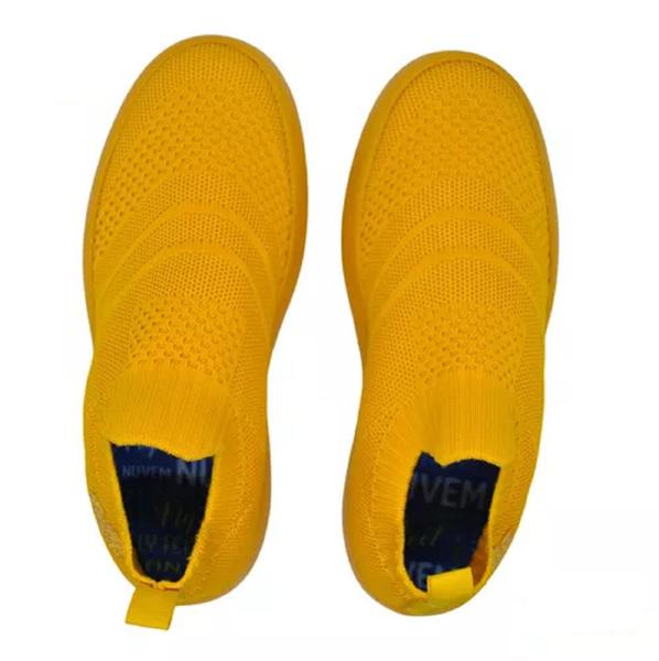 Imagem de Tênis Ortopédico Flyfeet Nuvem Knit Leve Macio E Confortável - AMARELO