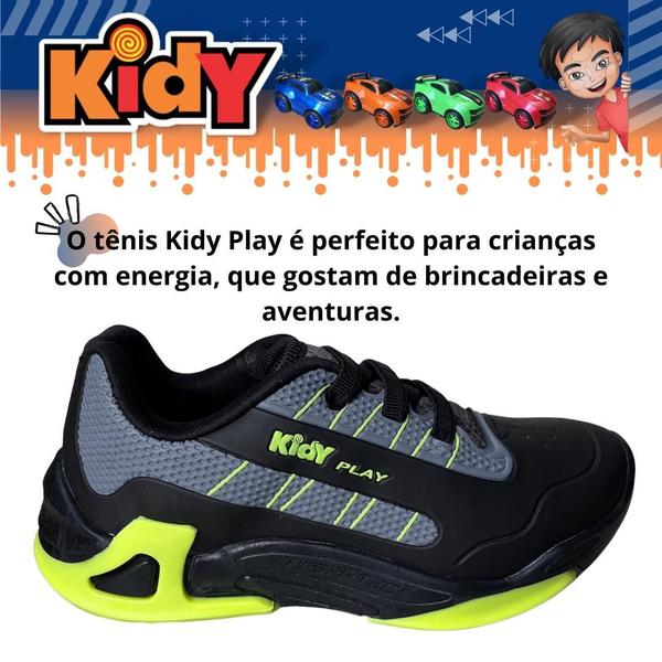 Tênis Para Menino Infantil Masculino Kidy para Criança Sem Cadarço