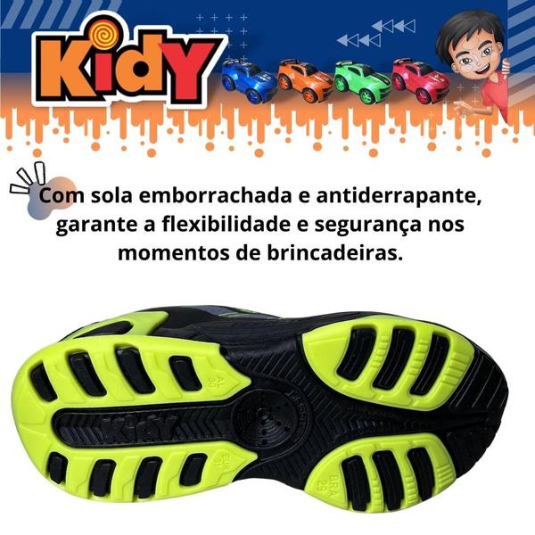 Tênis Para Menino Infantil Masculino Kidy para Criança Sem Cadarço