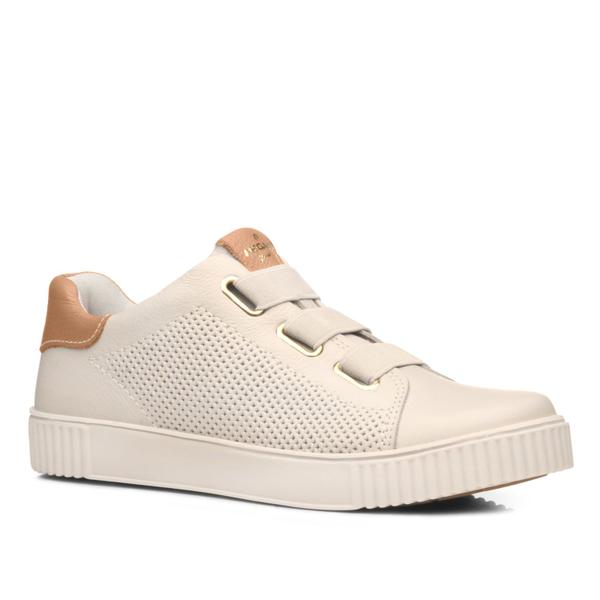 Tênis Pegada Feminino Couro Off White 219015-04 Tênis Feminino