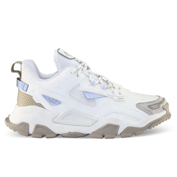 Imagem de Tênis Qix Trek Branco Estilo Casual Rua Masculino E Feminino