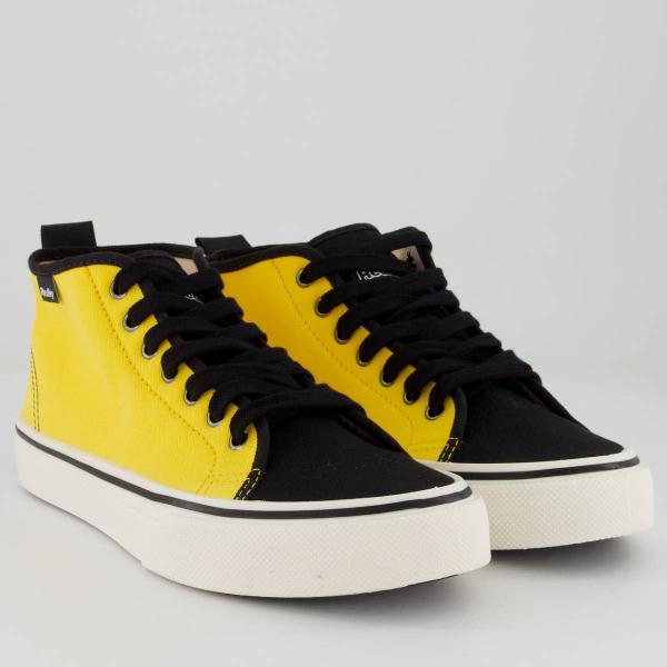 Imagem de Tênis Redley Originals Bicolor Cano Médio Amarelo e Preto