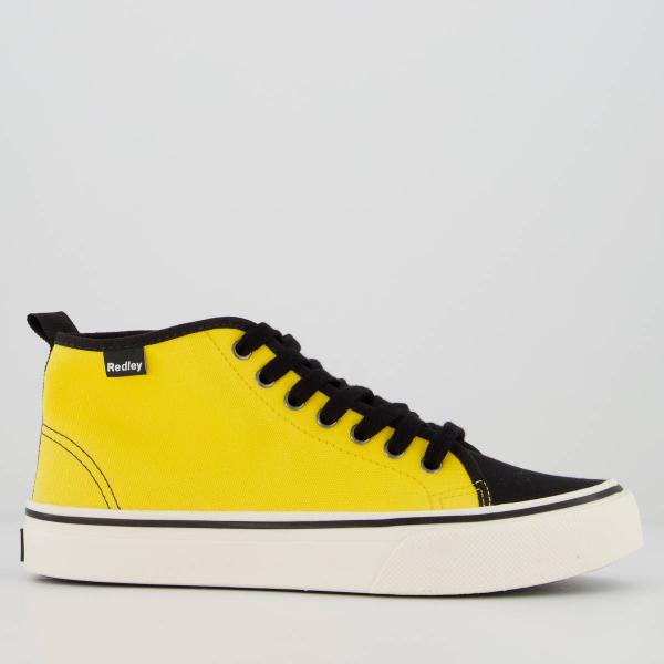 Imagem de Tênis Redley Originals Bicolor Cano Médio Amarelo e Preto