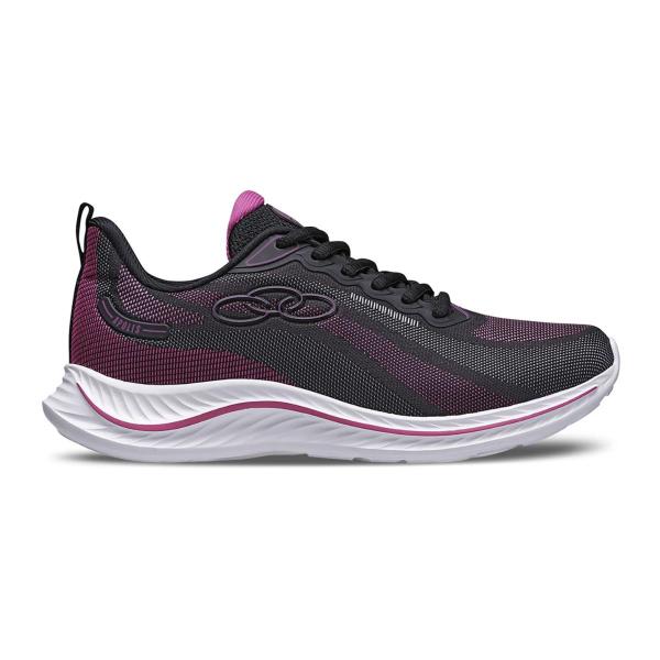 Imagem de Tênis Running Feminino Olympikus Apolis Preto E Pink