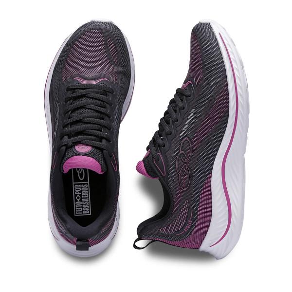 Imagem de Tênis Running Feminino Olympikus Apolis Preto E Pink