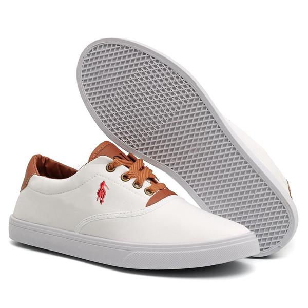 Calçados TÃªnis Branco Masculino Barato Tênis Barato Sapatos