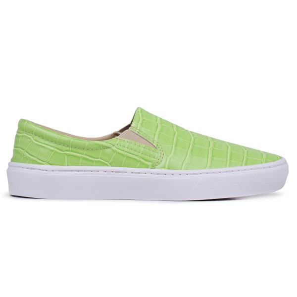 Imagem de Tênis Sapato Feminino Slip On Original Croco Lila Martore