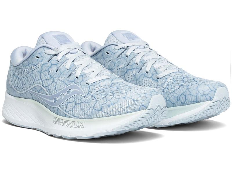 Tênis Saucony Ride Iso 2 Feminino Azul Claro Imagem de Tênis Saucony Ride Iso 2 Feminino Azul Claro
