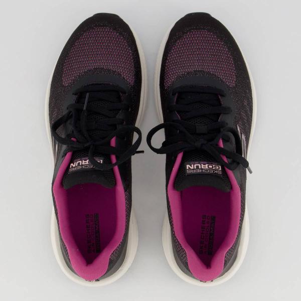 Imagem de Tênis Skechers Go Run Pulse 2.0 Feminino Preto e Rosa