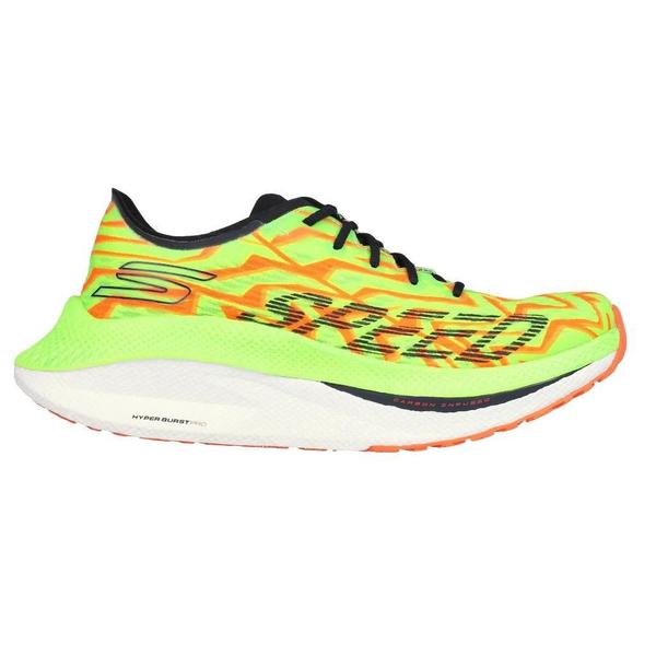 Tenis Skechers Go Run Speed Beast 172062 Gror Verde Laranja Imagem de Tenis Skechers Go Run Speed Beast 172062 Gror Verde Laranja