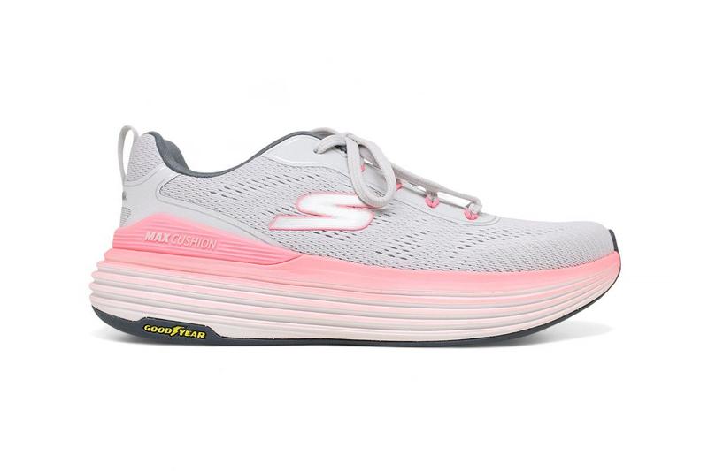 Imagem de Tenis Skechers Max Cushioning Suspension - feminino - cinza e rosa 