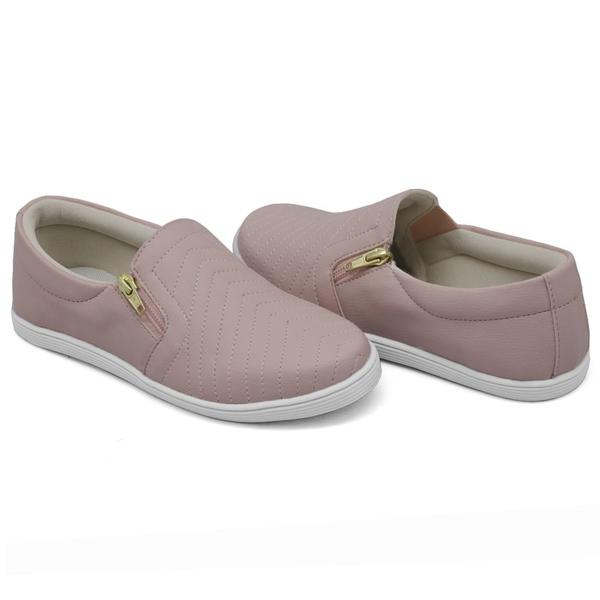 Imagem de Tênis Slip On com Matelasse Feminino Casual Calce fácil Dia a Dia Passeio