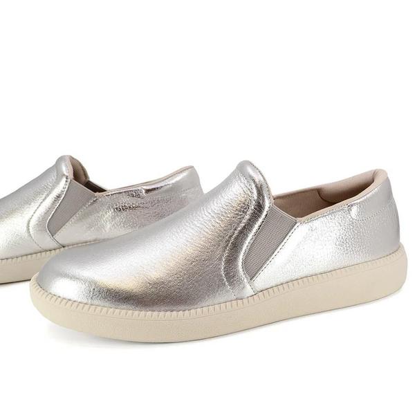 Imagem de Tênis slip on feminino usaflex couro