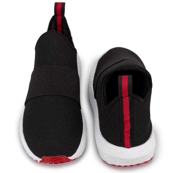 Imagem de Tênis Slip On Masculino Caminhada Academia Super Conforto Zafrem Preto