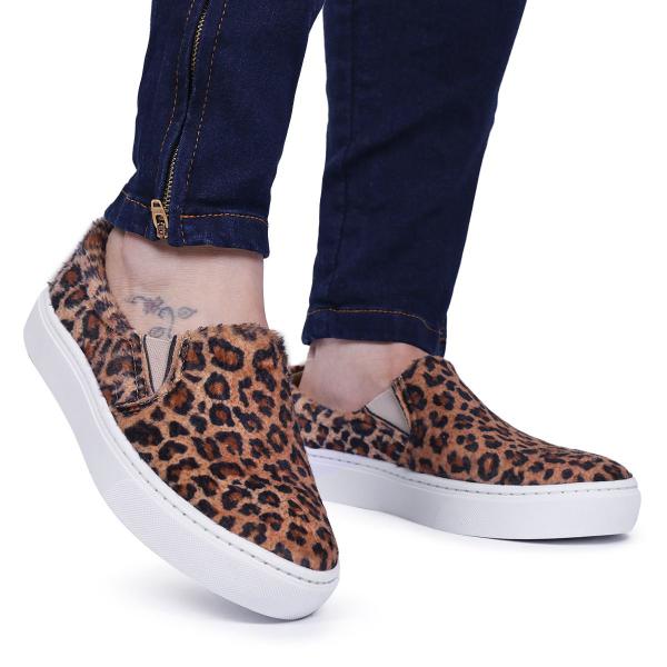 Imagem de Tênis Slip On Sapato Feminino Calce Fácil Tendência Casual e Confortável Diversos Modelos