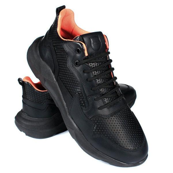 Imagem de Tenis Sneaker Masculino Couro Palmilha Gel Recortes 3D Macio