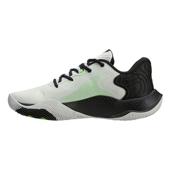 Imagem de Tênis Under Armour Buzzer Basquete Branco e Preto - Masculino