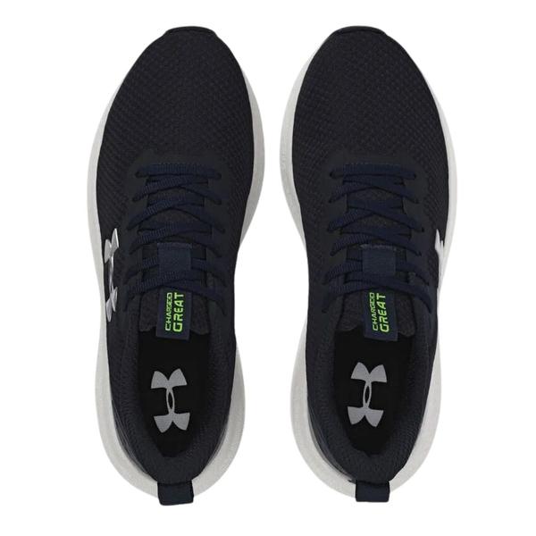 Imagem de Tenis Under Armour Charged Great Corrida Marinho e Prata - Masculino