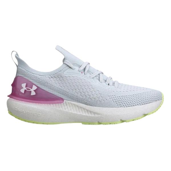 Imagem de Tênis Under Armour Charged Quicker Corrida Azul Claro e Rosa - Feminino