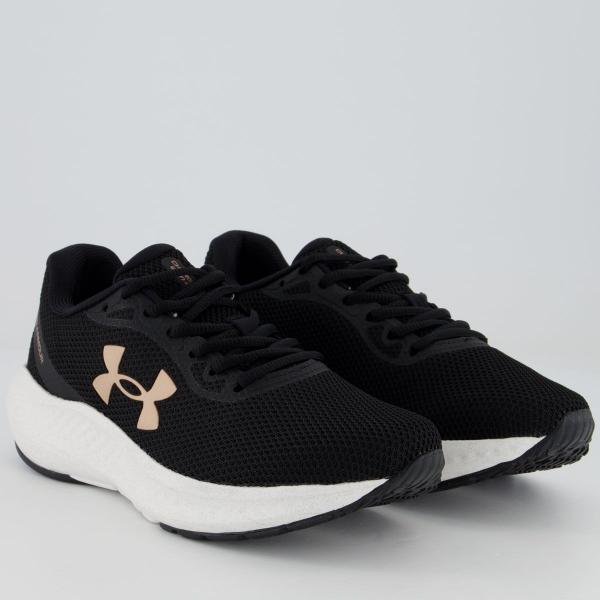 Imagem de Tênis Under Armour Charged Wing Feminino Preto e Dourado