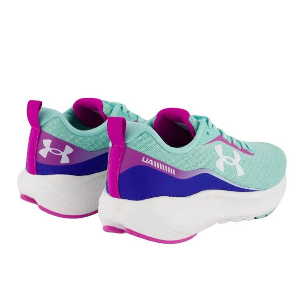 Imagem de Tênis Under Armour Charged Wing SE Corrida Verde Água e Roxo - Feminino