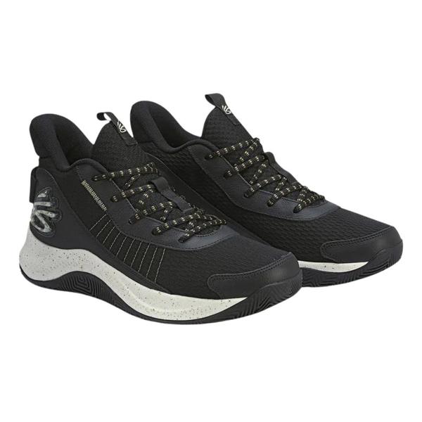 Imagem de Tênis Under Armour Curry 3Z7 Basquete Preto e Branco - Masculino