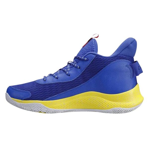 Imagem de Tênis Under Armour Curry 3Z7 Basquete Royal e Amarelo - Masculino