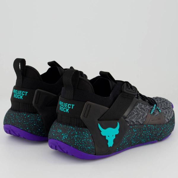 Imagem de Tênis Under Armour Project Rock 6 Preto e Cinza