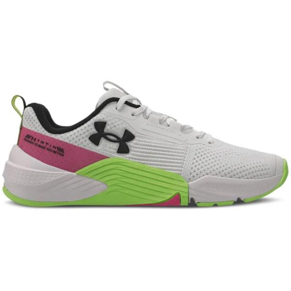 Imagem de Tênis Under Armour Tribase Reps 2 Feminino Branco Verde Rosa