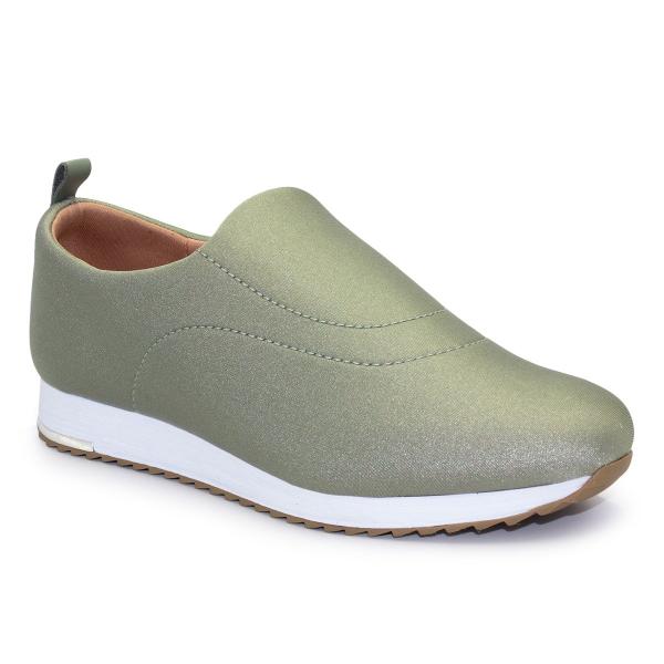 Imagem de Tênis Usaflex Feminino Slip On Elastano V9103+2P de Meias Color Sports Sapatilha 9055