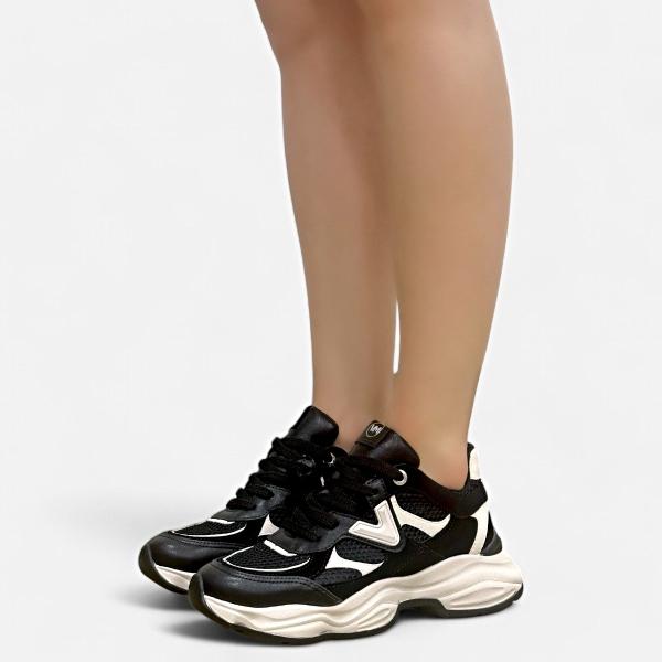 Imagem de Tenis Via Marte Feminino Jogging Chunky Casual Recortes