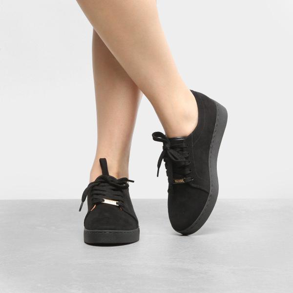 Tênis Vizzano Cano Baixo Camurça Feminino Tênis Feminino