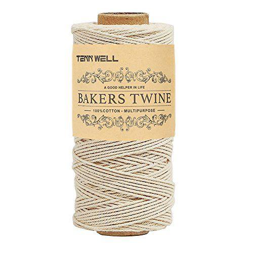 Imagem de Tenn Well Bakers Twine, 328 pés 3Ply algodão cozinha barbante alimentos corda de cozimento seguro para amarrar carne, trussing frangos, fazendo salsicha e muito mais