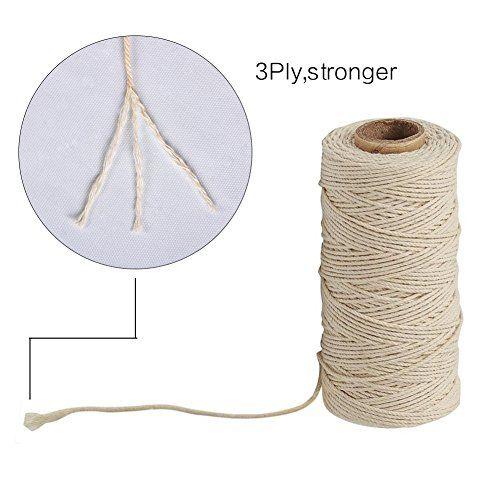 Imagem de Tenn Well Bakers Twine, 328 pés 3Ply algodão cozinha barbante alimentos corda de cozimento seguro para amarrar carne, trussing frangos, fazendo salsicha e muito mais