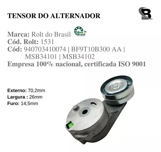 Imagem de Tensor Da Correia Do Alternador S10 2.8 12v Tdi 2000 A 2011