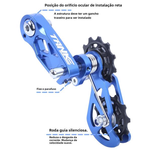 Imagem de Tensor de Corrente CNC para Mountain Bike MTB - Polia de Alumínio para Salto Único