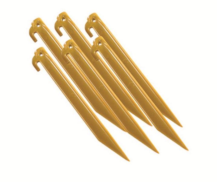 Imagem de Tent Pegs Coleman, estacas de plástico duráveis de 23 cm de comprimento, conjunto de 9