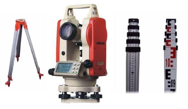 Imagem de Teodolito Eletrônico Kolida Kt-02 Topografia + Mira + Tripé