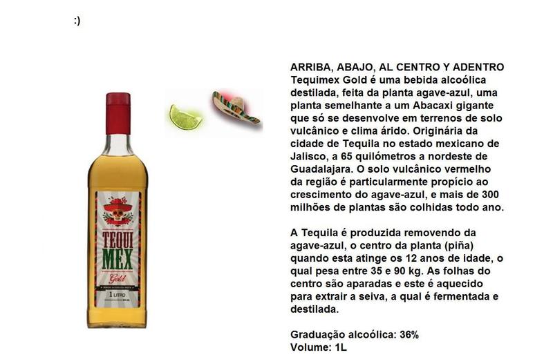 Imagem de Tequila Tequimex Gold 1 Litro