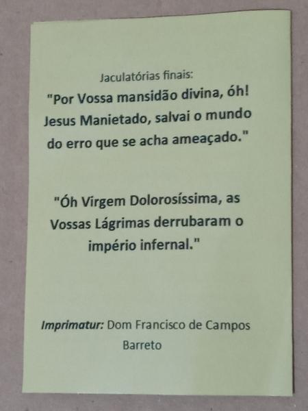 Imagem de Terço Coroa Nossa Senhora Das Lagrimas Nó Franciscanoem corda de Nylon