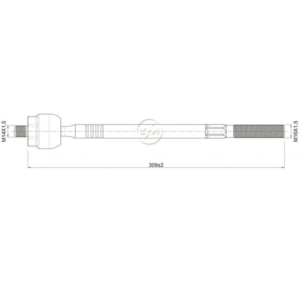 Imagem de Terminal Axial de Direção GM Omega 1998 1999 Ld Le