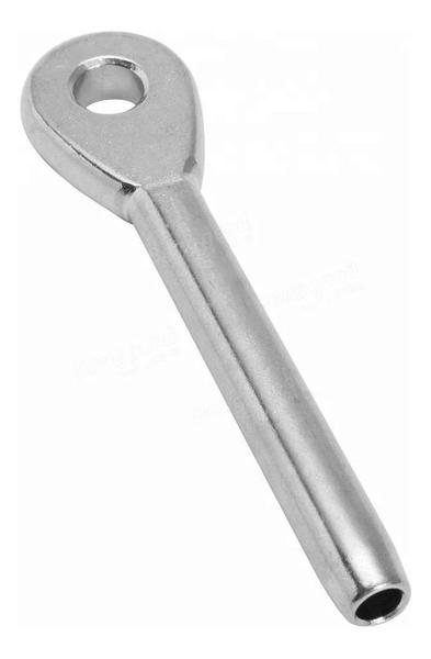 Terminal Prensável Em Aço Inox Cabo De Aço 4mm Guarda Corpo - Abrolhos Náutica Imagem de Terminal Prensável Em Aço Inox Cabo De Aço 4mm Guarda Corpo
