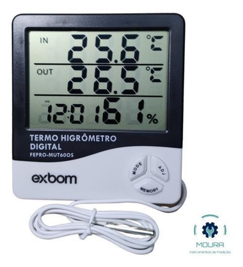 Imagem de Termo Higrômetro Digital Com Sensor Externo Calibrado