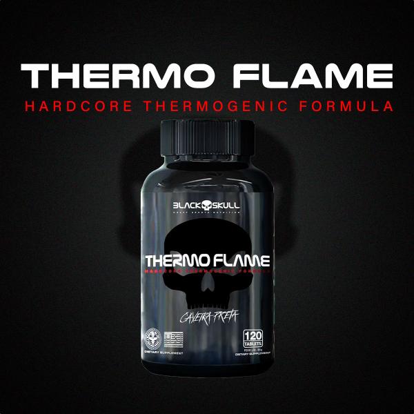 Imagem de Termogênico Thermo Flame 120 Cápsulas  Black Skull