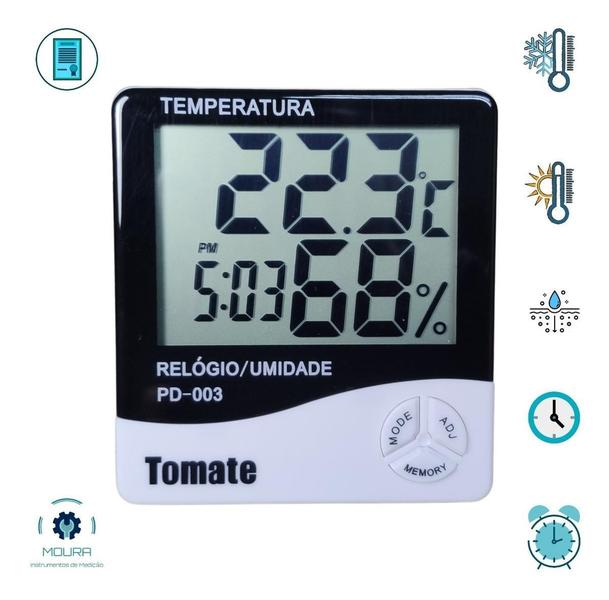 Imagem de Termohigrômetro + Certificado De Calibração Rastreável Rbc