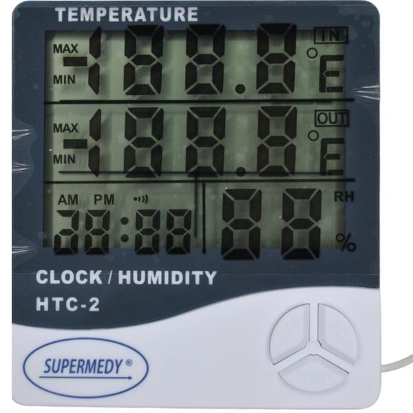 Imagem de Termohigrômetro Digital Temperatura Umidade com Cabo Supermedy