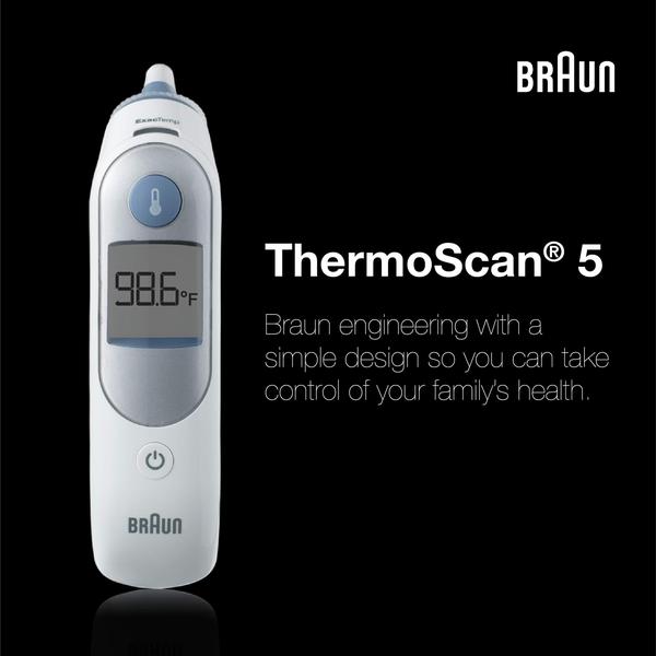 Imagem de Termômetro Auricular Braun ThermoScan 5 com 1 unidade - Medição precisa de temperatura